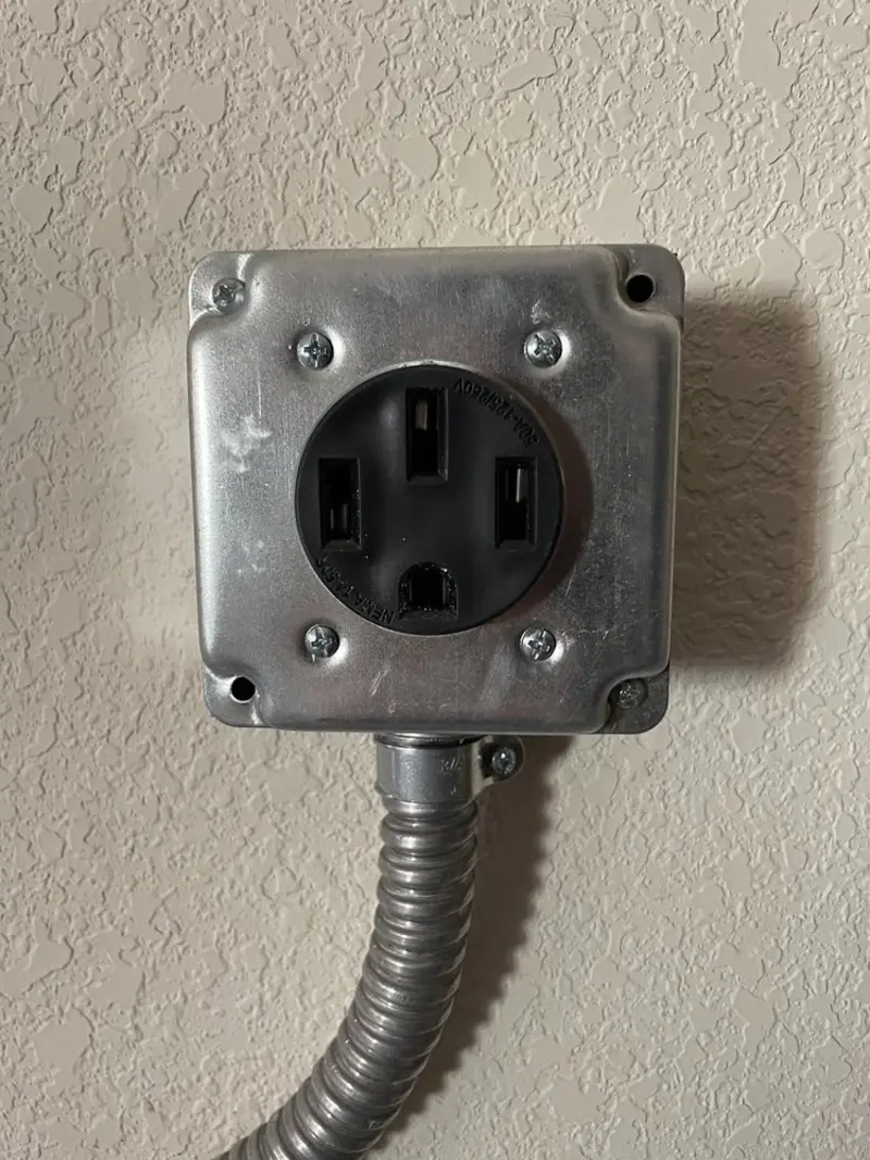 NEMA 14-50 outlet installed for Smart Home Electrical in Clear Lake